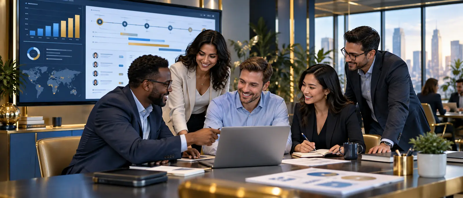 Implementation partner working with a customer team
